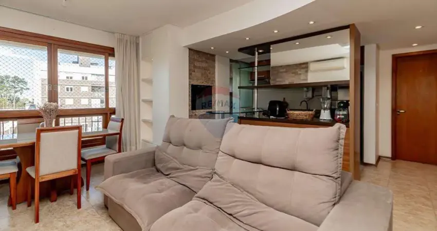 Apartamento com 3 dormitórios, churrasqueira e lareira no condomínio vista alegre!