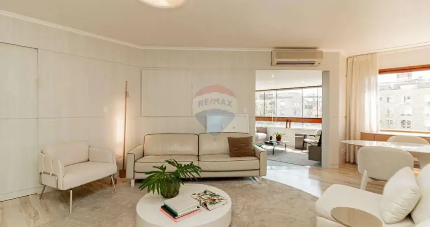 Apartamento muito elegante com 129m², 3 quartos e duas vagas no jardim lindóia porto alegre