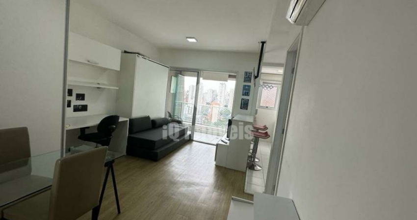 Apartamento a venda Brooklin, 35 metros, 1dormitórios,1 vaga, totalmente mobiliado