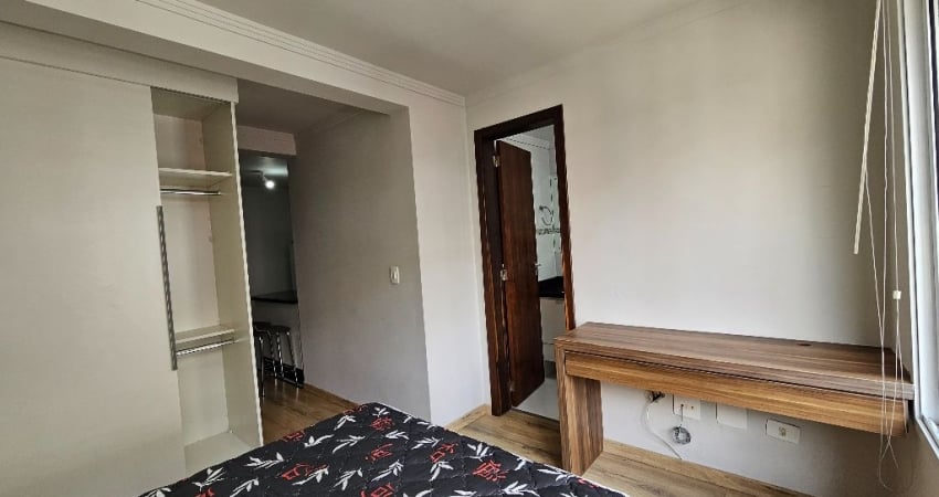Apartamento de um quarto mobiliado no Centro de Curitiba-PR
