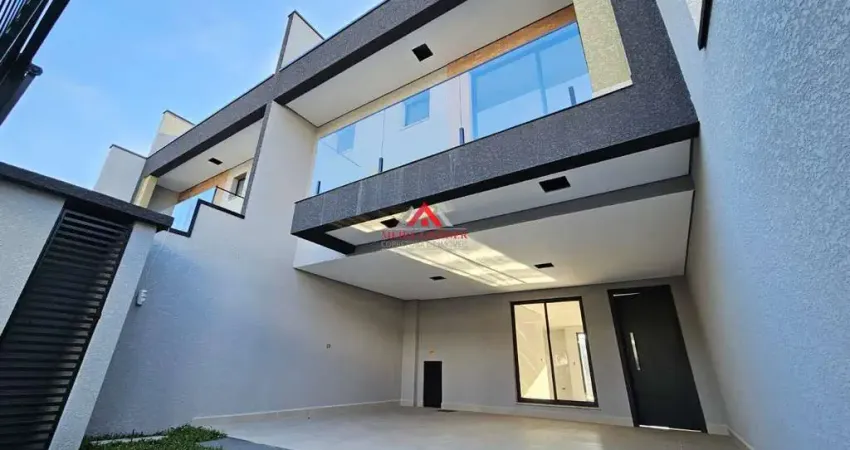 Sobrado alto padrão 03 dormitórios e 1 suíte com 163m² - cruzeiro - são josé dos pinhais