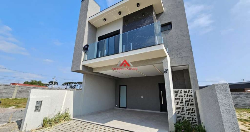 Sobrado Alto Padrão 4 Dormitórios com 3 suítes - 169m² - Costeira - São José dos Pinhais