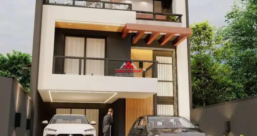 Sobrado alto padrão com 4 quartos e 189m² - costeira - são josé dos pinhais.