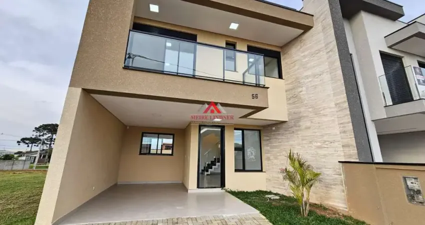 Sobrado em condomínio 03 quartos e 1 suíte com 141m²- costeira - são josé dos pinhais.