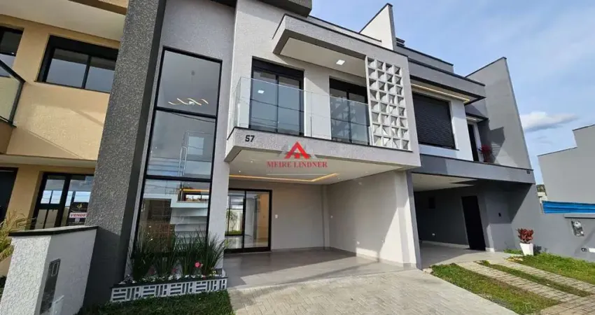 Sobrado em condomínio 03 quartos e 1 suíte com 145m²- costeira - são josé dos pinhais.