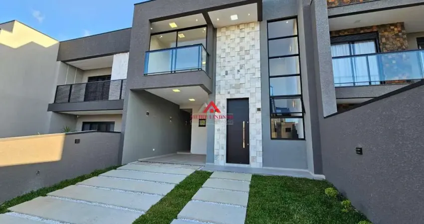 Sobrado 03 dormitórios e 1 suíte com 127m² - ouro fino - são josé dos pinhais.