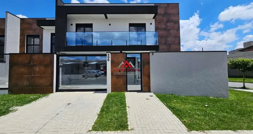 Sobrado de esquina 03 Dormitórios e 1 suíte com 162m² - Cruzeiro - São José dos Pinhais.