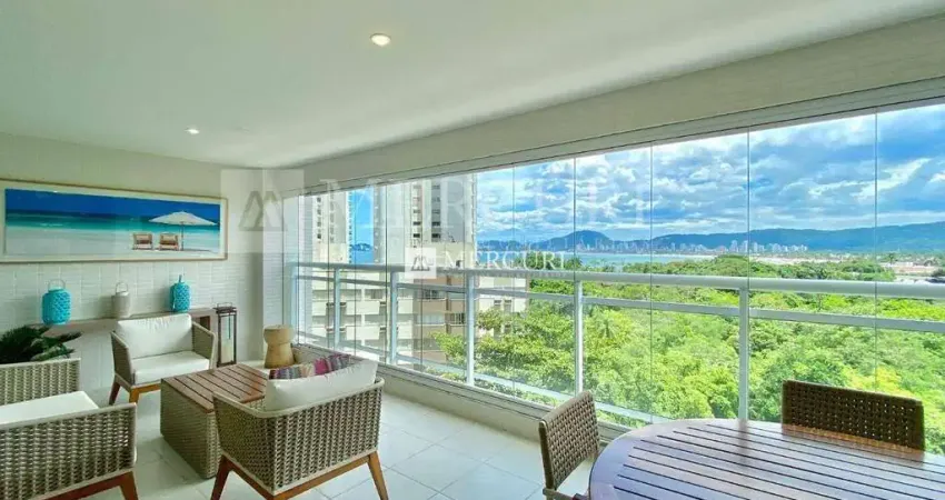 Apartamento no Guarujá, Enseada, 3 Quartos, Sala para 2 Ambientes e Varanda com Vista para o Mar - Mercuri Imóveis - Imobiliária no Guarujá