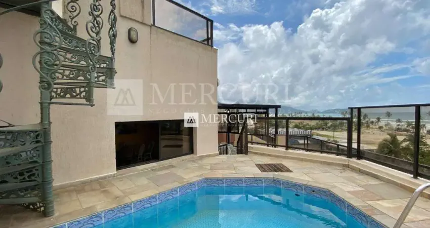 Cobertura com Vista para o Mar e Piscina com 4 quartos (2 suítes) à venda, 214 m² por R$ 1.200.000 - Enseada - Guarujá/SP - Imobiliária Mercuri