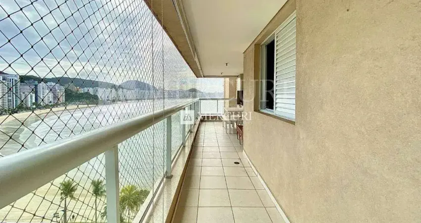 Apartamento no guarujá, astúrias, 3 quartos,sendo 1 suíte, varanda com vista para o mar e churrasqueira - mercuri imóveis - imobiliária no guarujá