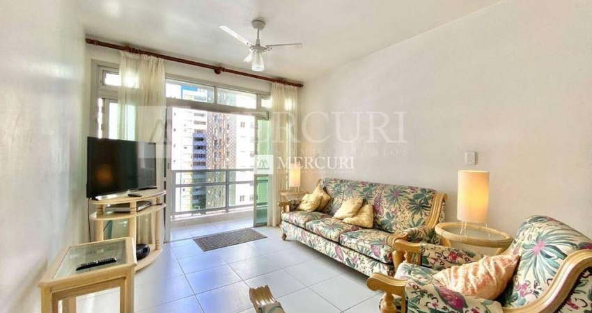 Apartamento no Guarujá, Pitangueiras, Há 100 Metros da Praia,  com 3 Quartos.