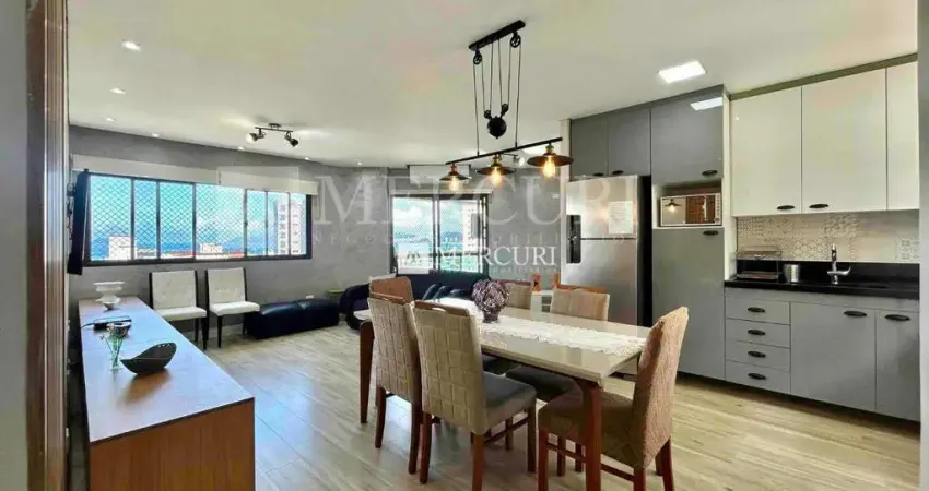 Apartamento no Guarujá, Enseada, 3 Quartos, Sala para 2 Ambientes e Sacada com Vista para o Mar - Mercuri Imóveis - Imobiliária no Guarujá