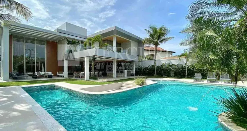 Casa no guarujá, jardim acapulco, condomínio fechado, 6 quartos, sacada e piscina - mercuri imóveis - imobiliária no guarujá