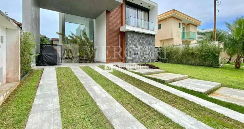 Casa no Guarujá, Condomínio Fechado, Jardim Pernambuco, com 4 quartos (4 suítes) à venda - Imobiliária no Guarujá