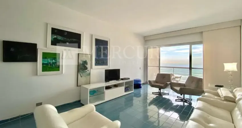 Apartamento no guarujá, pitangueiras, frente mar , 3 quartos, sendo 1 suíte e sacada vista para o mar - mercuri imóveis - imobiliária no guarujá