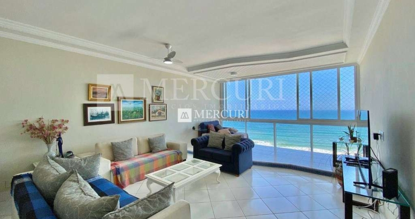 Apartamento com Vista para o Mar com 3 quartos (3 suítes) à venda, 186 m² por R$ 1.350.000 - Pitangueiras - Guarujá/SP - Imobiliária Mercuri