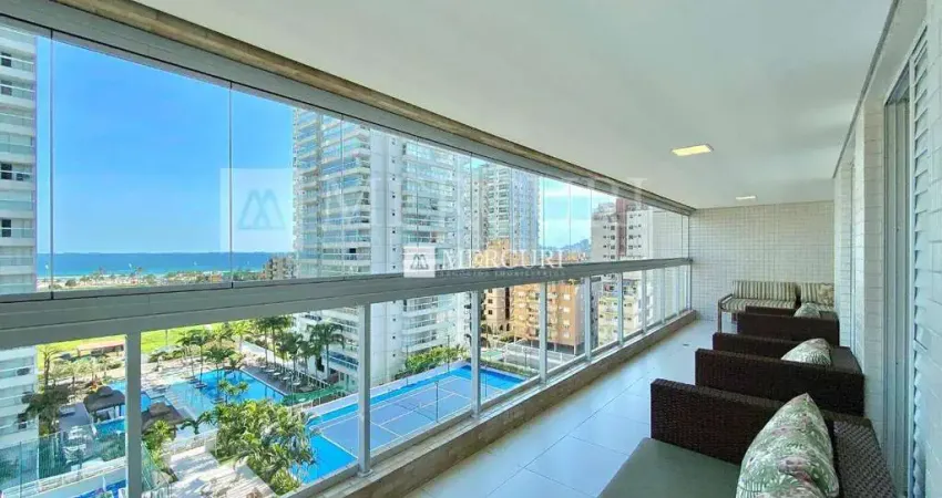 Apartamento no guarujá, enseada, 4 quartos, sendo 2 suítes e varanda gourmet - mercuri imóveis - imobiliária no guarujá