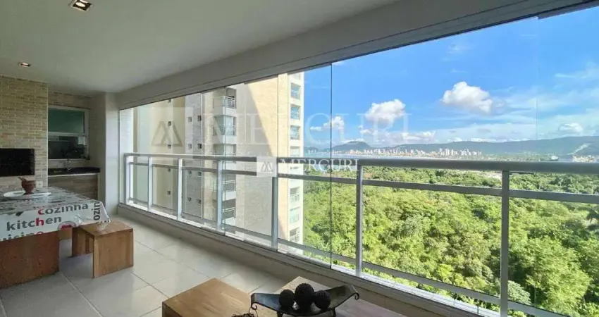 Apartamento no guarujá, enseada, 3 quartos, sala para 2 ambientes e varanda com vista para o mar - mercuri imóveis - imobiliária no guarujá