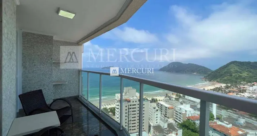 Cobertura no Guarujá, Tombo, Duplex, 3 Quartos, Sendo 1 Suíte e Sacada com Espaço Gourmet - Mercuri Imóveis - Imobiliária no Guarujá