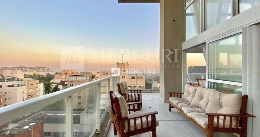 Apartamento no Guarujá, Enseada, com Varanda Gourmet com Vista Panorâmica, com 3 Suítes, Mercuri Imóveis - Imobiliaria no Guarujá.