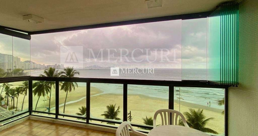 Apartamento no Guarujá, Enseada, Frente Mar com 3 Quartos.