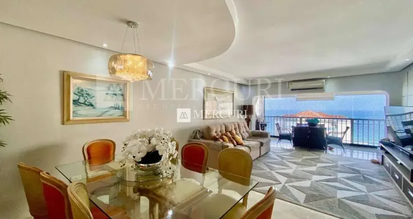 Apartamento com Vista para o Mar, 3 quartos (1 suíte) à venda, 175 m² por R$ 1.650.000 - Pitangueiras - Guarujá/SP - Imobiliária Mercuri