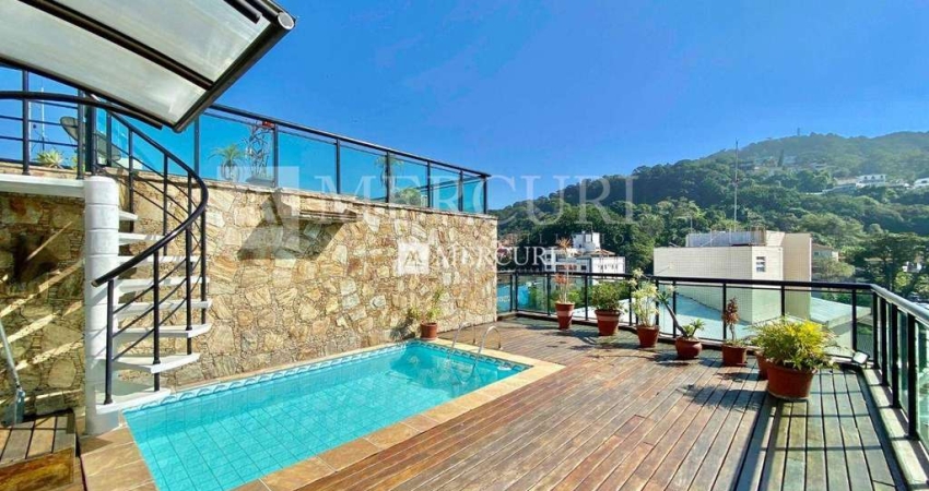 Cobertura com Piscina, 3 quartos (1 suíte) à venda, 137 m² por R$ 590.000 - Enseada - Guarujá/SP - Imobiliária Mercuri