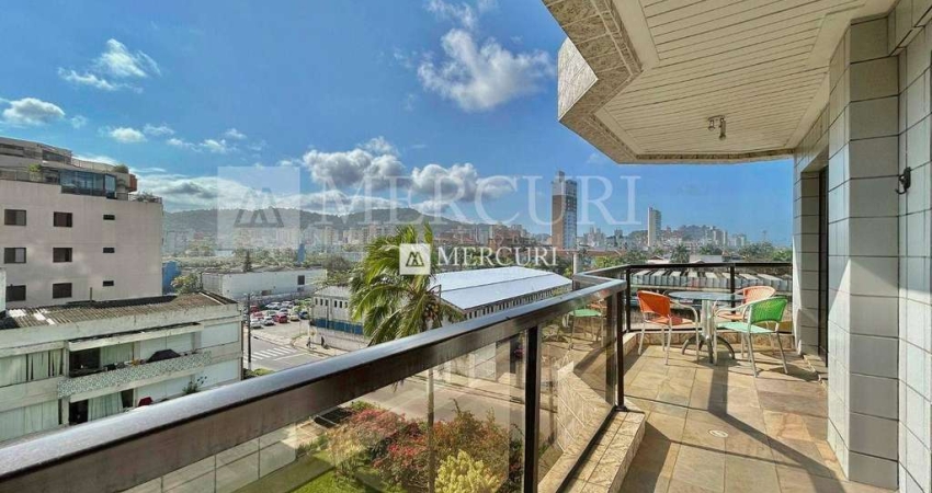Apartamento com Sacada, 3 quartos (2 suítes) à venda, 93 m² por R$ 800.000 - Enseada - Guarujá/SP - Imobiliária Mercuri