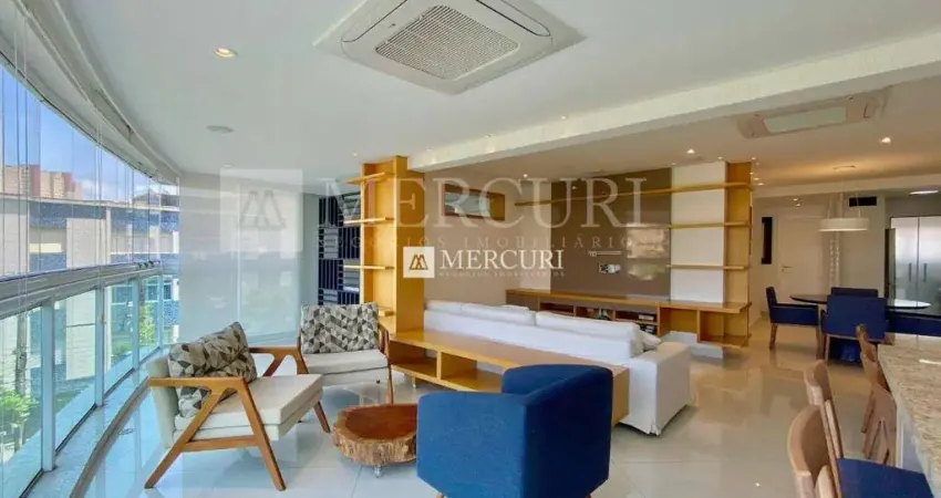 Apartamento no guarujá, enseada, 3 quartos, sala para 2 ambientes e varanda gourmet - mercuri imóveis - imobiliária no guarujá