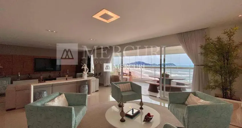 Apartamento no guarujá, enseada, 4 quartos, sendo 2 suítes e varanda gourmet com vista total para o mar - mercuri imóveis - imobiliária no guarujá