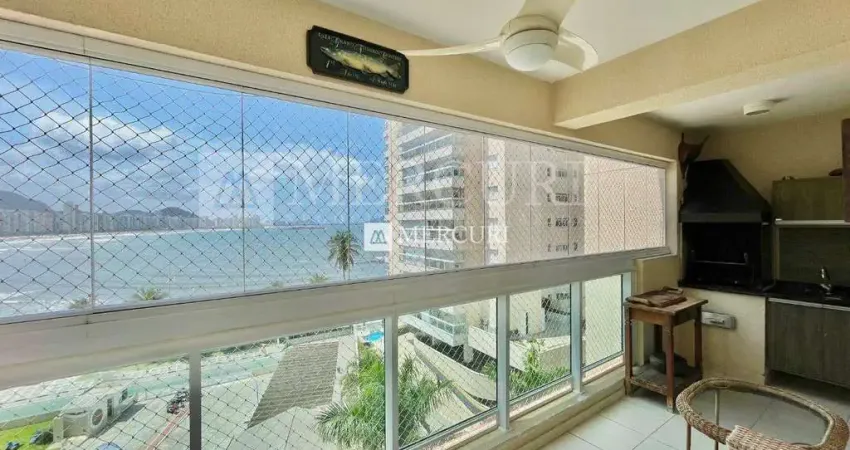 Apartamento no Guarujá, Jardim das Astúrias, Vista Mar, 3 Quartos