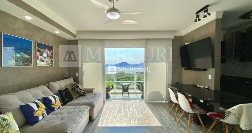 Apartamento no Guarujá, Enseada, Duplex, 2 Quartos, Sala Integrada e Sacada com Vista para o Mar- Mercuri Imóveis - Imobiliária no Guarujá