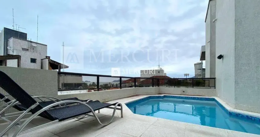 Cobertura Duplex no Guarujá, Enseada com Piscina Privativa e 3 Quartos.