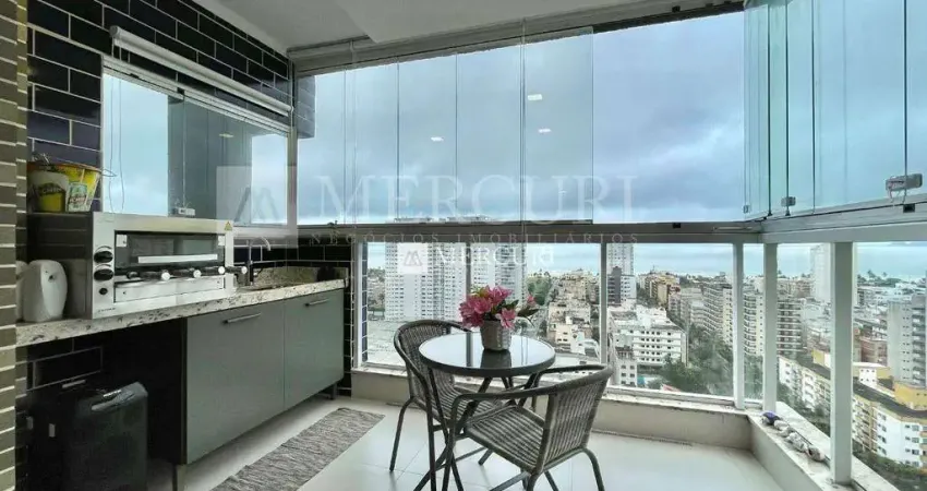 Apartamento no Guarujá, Enseada, 2 Quartos, Sala para 2 Ambientes e Varada Gourmet - Mercuri Imóveis - Imobiliária no Guarujá