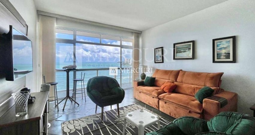 Apartamento no Guarujá, Pitangueiras, Frente Mar, 3 Quartos, Mercuri Imóveis Guarujá.