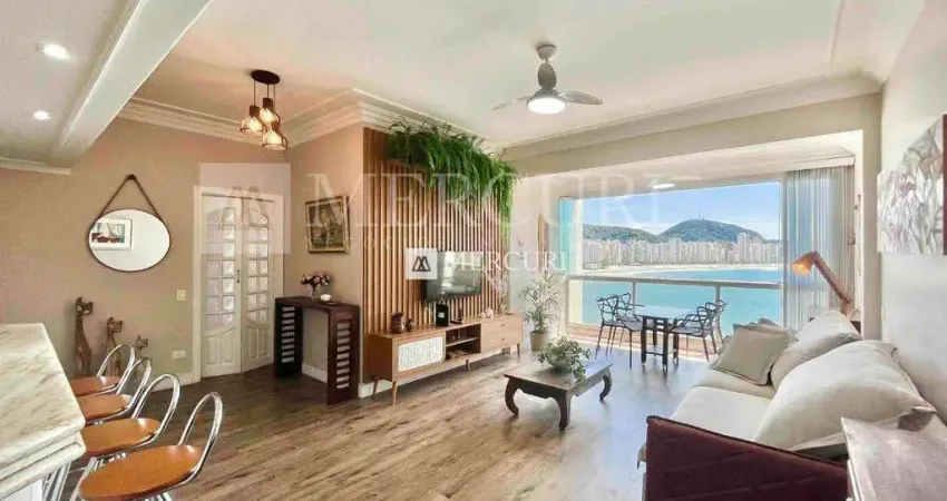 Apartamento no Guarujá, Astúrias, Frente Mar, 3 Quartos, Mercuri Imóveis Guarujá.
