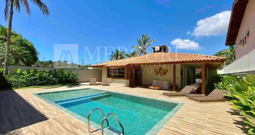 Casa no guarujá, jardim acapulco, condomínio fechado, 4 suítes, espaço gourmet com piscina e churrasqueira - mercuri imóveis - imobiliária no guarujá