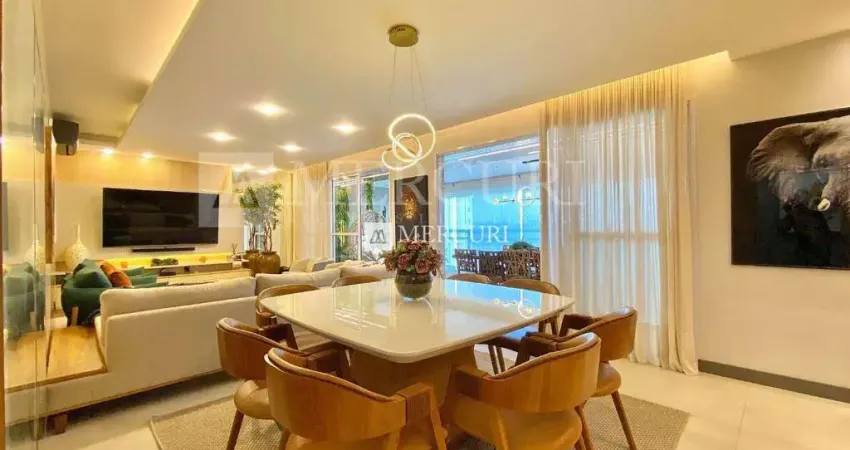 Apartamento no Guarujá, Enseada, com Vista Mar, 3 suítes e Adega.