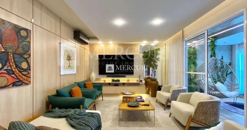 Apartamento no guarujá, enseada, com vista mar, 3 suítes e adega e varanda gourmet - mercuri imóveis - imobiliária no guarujá