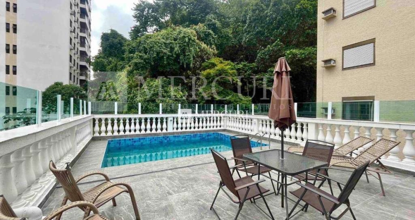 Cobertura no Guarujá, Pitangueiras, com Varanda Gourmet com Piscina Privativa, 3 Quartos, Mercuri Imóveis Guarujá.