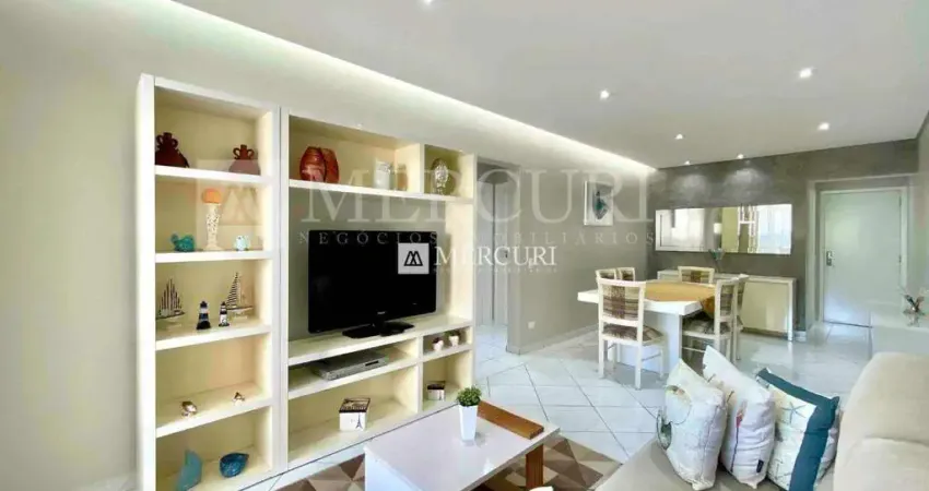Apartamento no Guarujá, Pitangueiras, Repaginado, Decorado, 2 quartos, sendo 1 suíte.