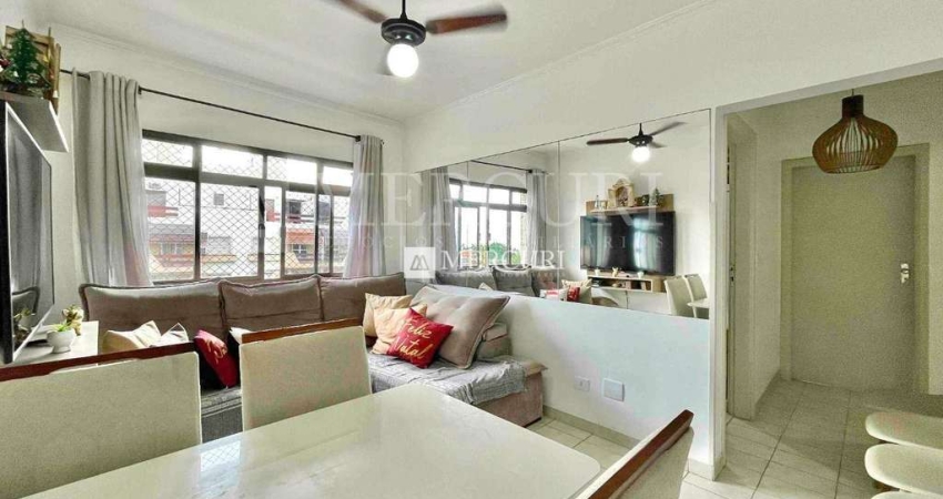 Apartamento no Guarujá, Enseada, semi mobiliado, 1 quarto
