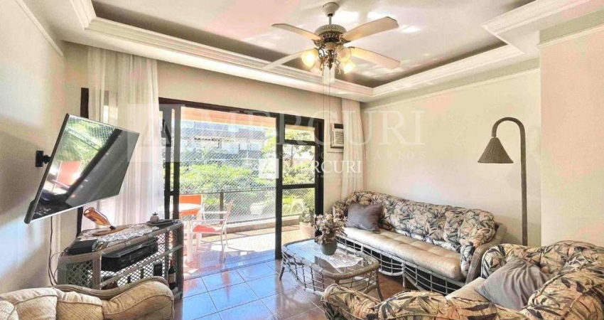 Apartamento no Guarujá, Enseada, Amplo com 3 Quartos