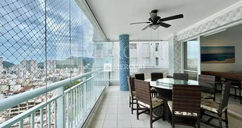 Apartamento no Guarujá, Jardim Astúrias, Repaginado, 3 Quartos e Varanda Gourmet