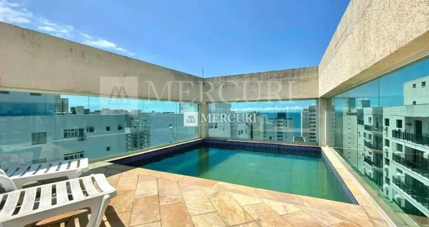 Cobertura com Piscina, com 2 quartos (2 suítes) à venda, 150 m² por R$ 800.000 - Pitangueiras - Guarujá/SP - Imobiliária Mercuri