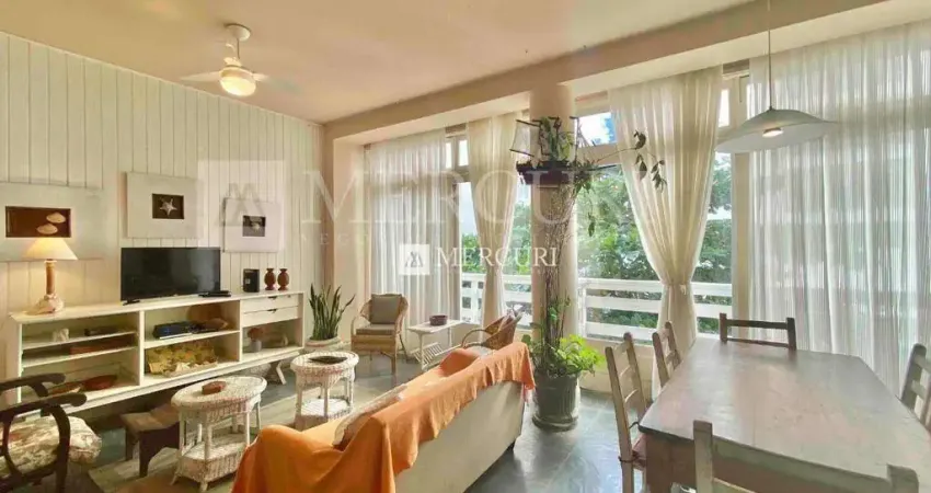 Apartamento no Guarujá, Praia das Pitangueiras, Mobiliado com 2 quartos