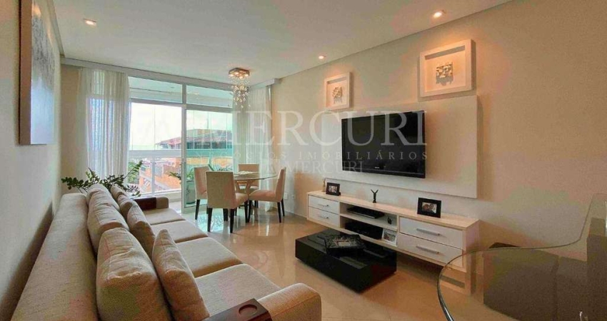 Apartamento no Guarujá, Enseada, com vista mar, 3 suítes e varanda gourmet.
