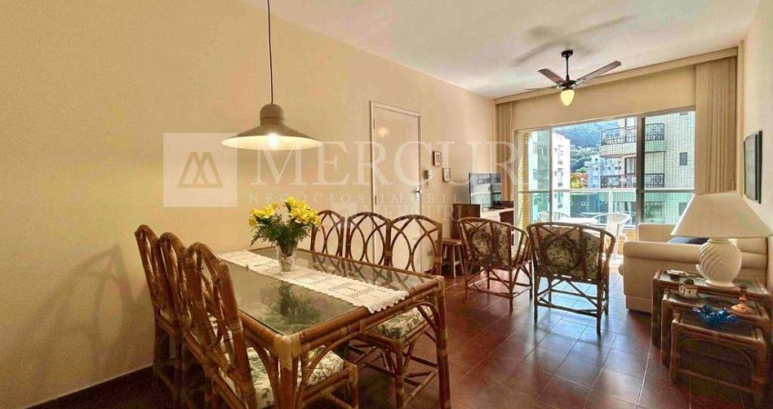 Apartamento no Guarujá, Enseada, Mobiliado e Sacada