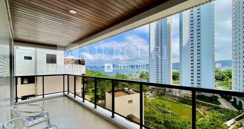 Apartamento com Vista para o Mar e Excelente Lazer na Enseada, Guarujá
