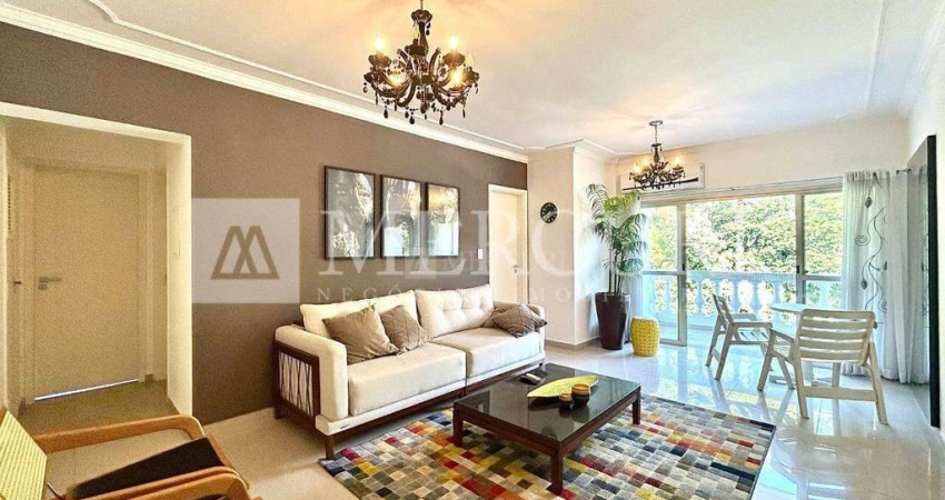 Apartamento no Guarujá, Enseada, Amplo com Sacada, 2 Quartos
